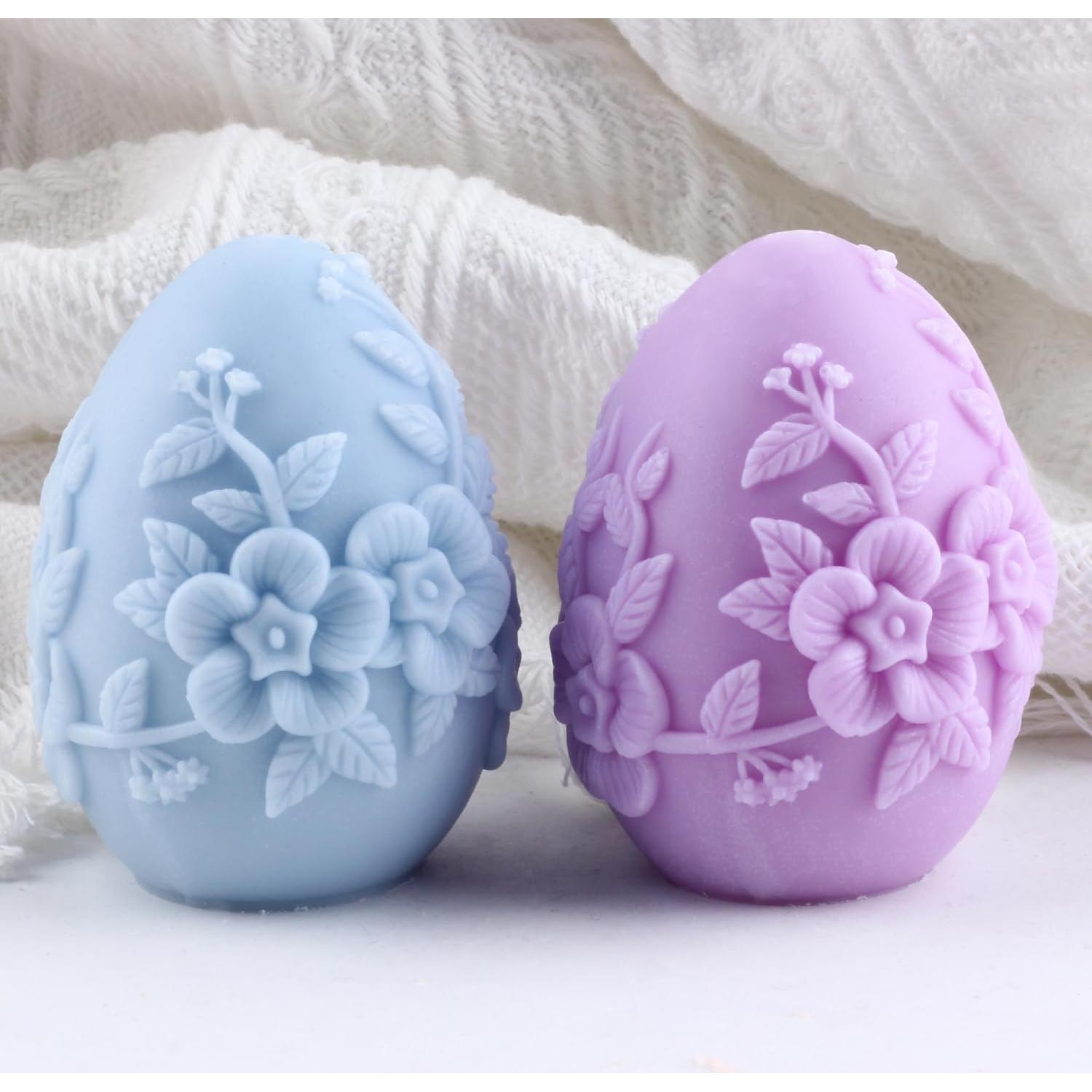 Molde de Vela de Huevo de Pascua XIAOSHUI Silicona 8.2x5.5cm