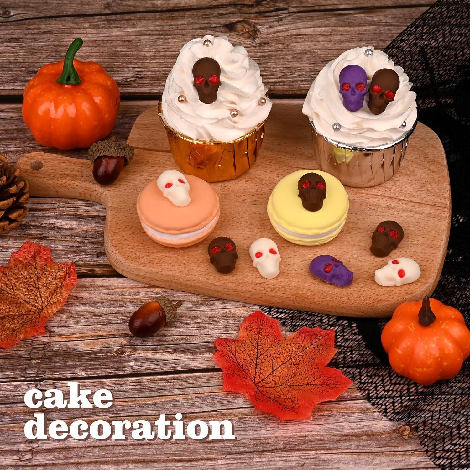 Moldes de Silicona para Caramelo HUAKENER - 2 Piezas Calavera