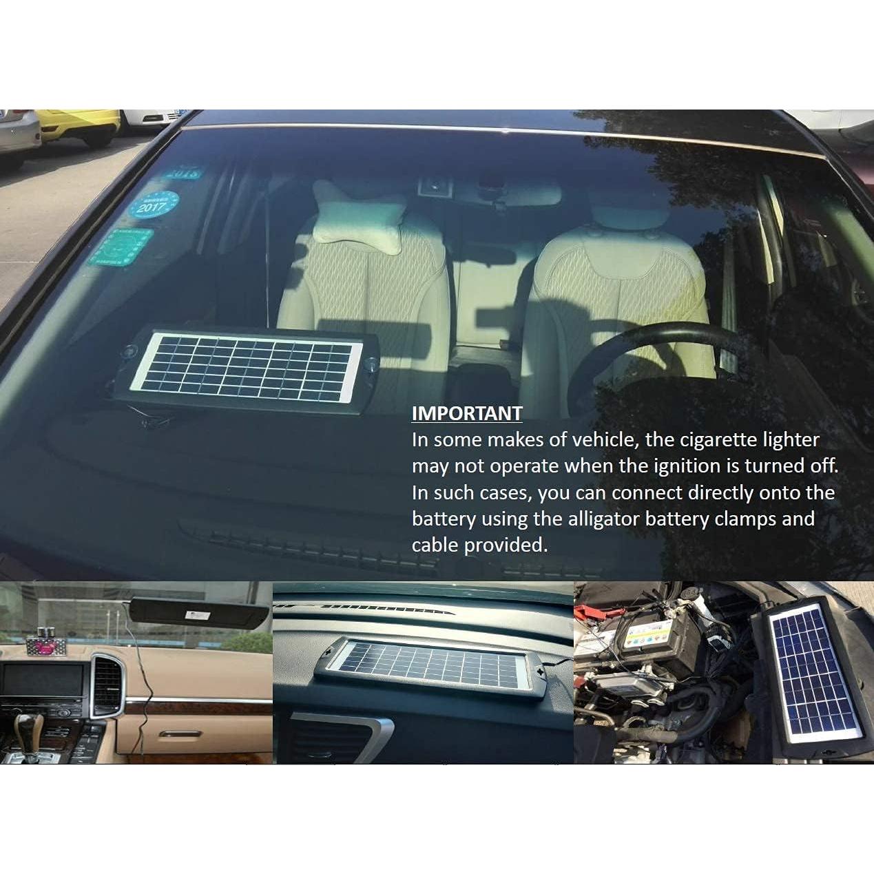 Cargador Solar Sunway 4W para Batería 12V Automotriz