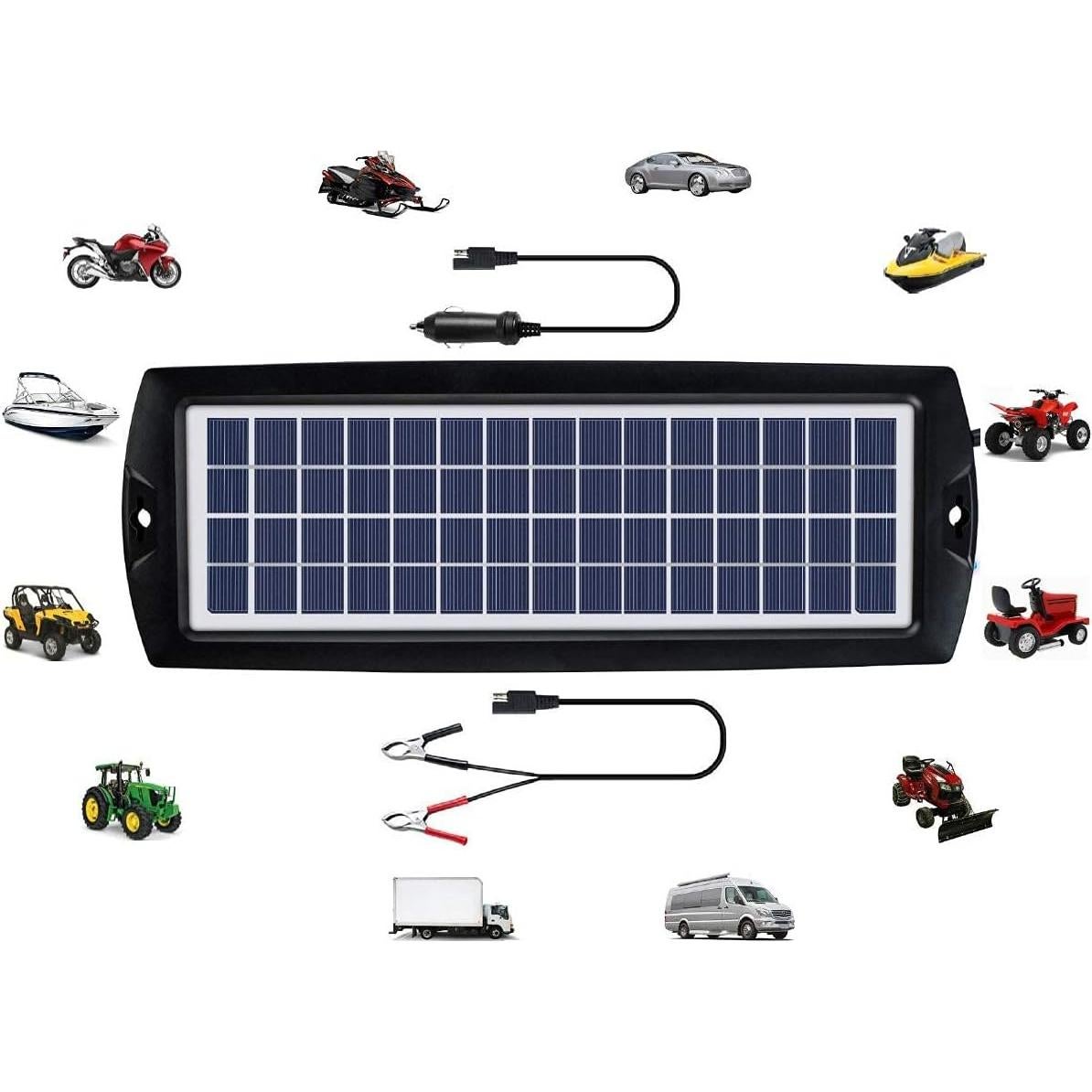 Cargador Solar Sunway 4W para Batería 12V Automotriz