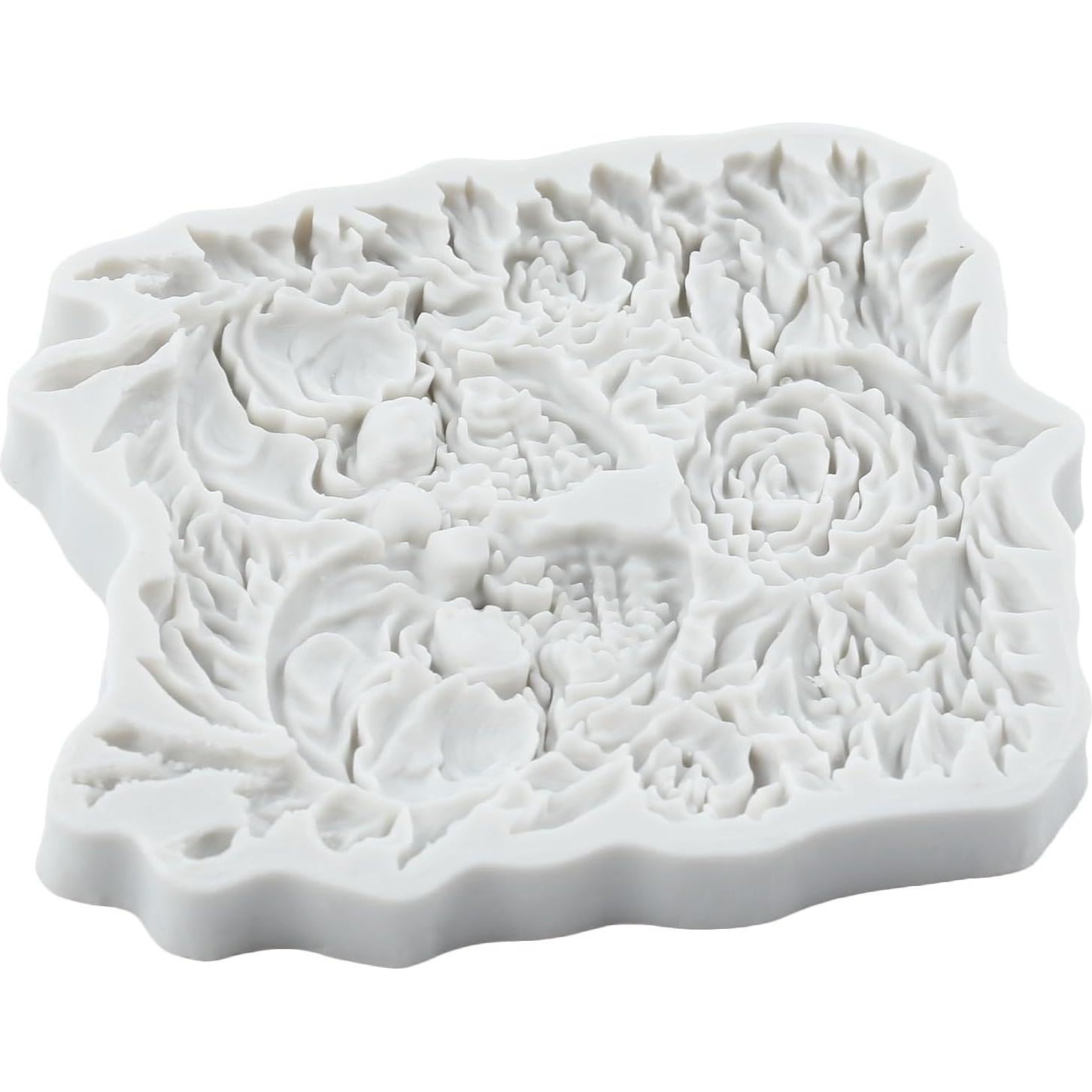 Halloween Skull Silicone Mold Rose Fondant Chocolate Molds for Cake Decoration Cupcake Toppers Candy Polymer Clay Gum Paste