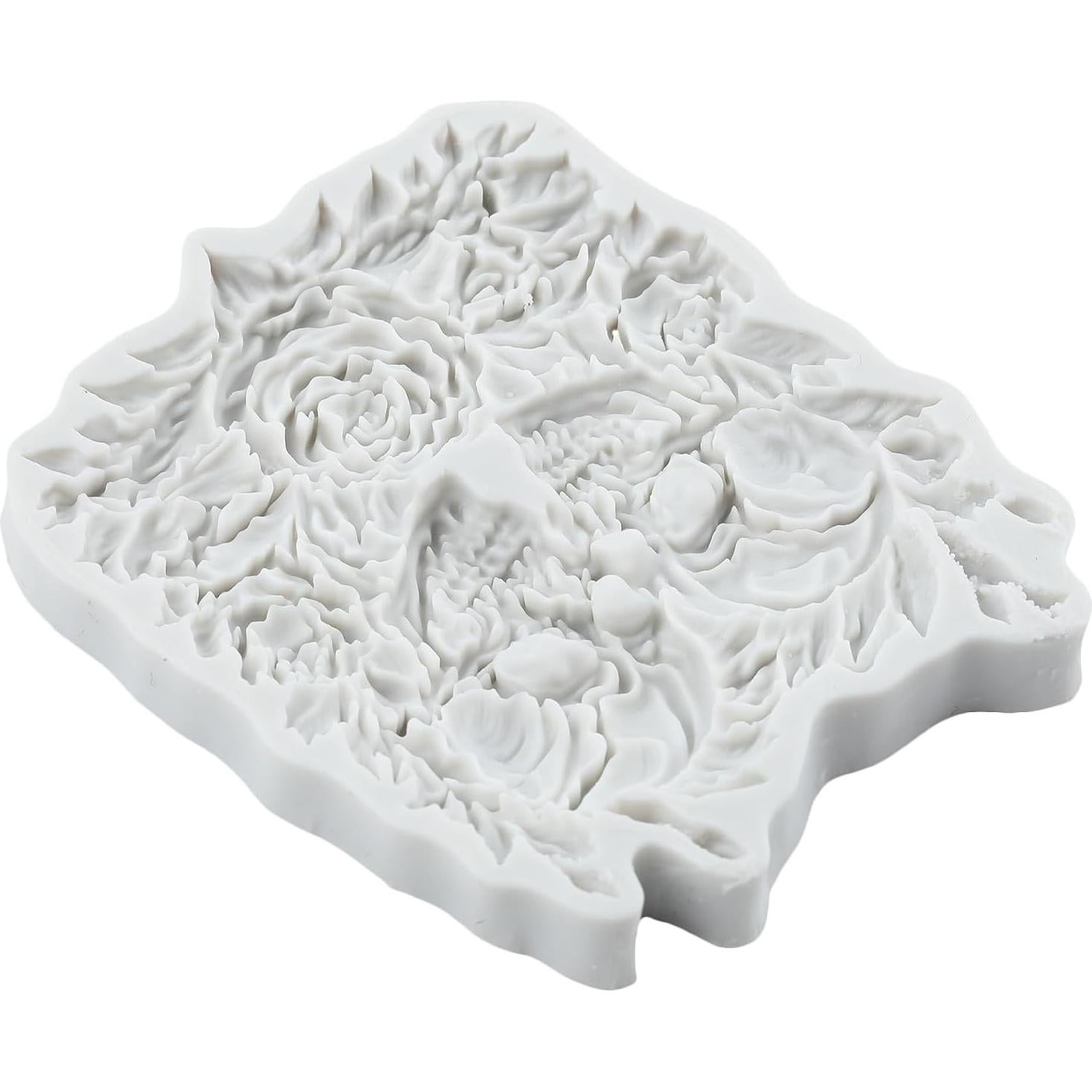 Halloween Skull Silicone Mold Rose Fondant Chocolate Molds for Cake Decoration Cupcake Toppers Candy Polymer Clay Gum Paste