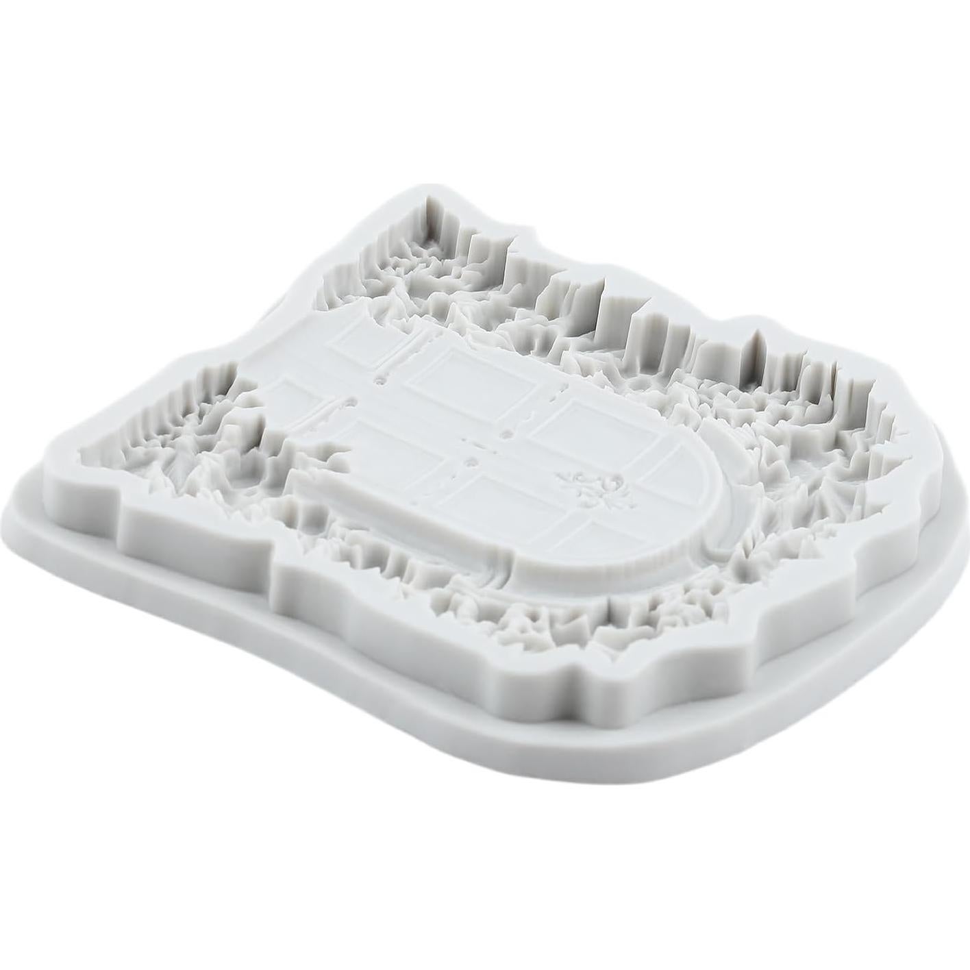 Molde de Silicona Puerta de Madera Lingzhi 10x10 cm para Fondant