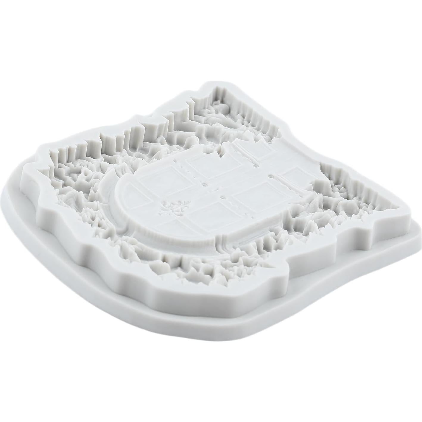 Molde de Silicona Puerta de Madera Lingzhi 10x10 cm para Fondant