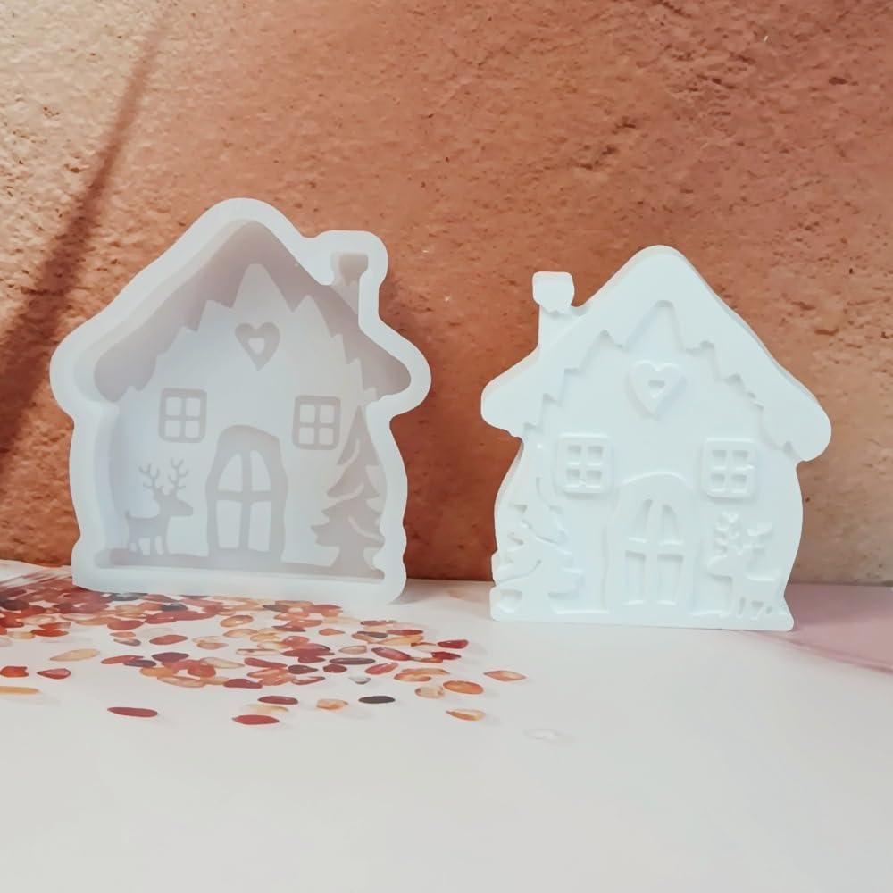 Molde de Silicona Casa Duawenki para Jabones y Velas 9.4x8.7cm