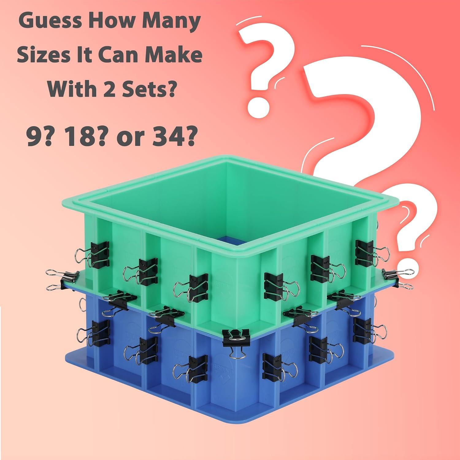 Kit de Carcasa de Molde Ajustable BBDINO - 2 Juegos - 62 Piezas