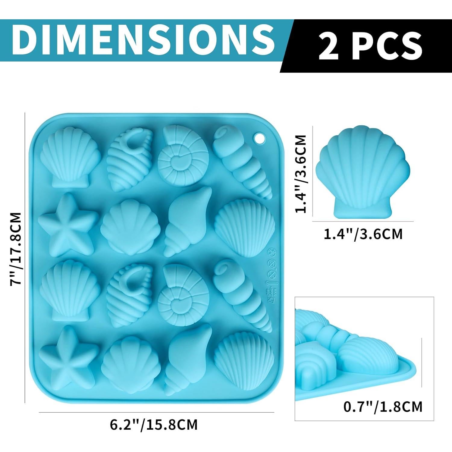 Molde de Silicona para Chocolates Hewomate - 2 Piezas