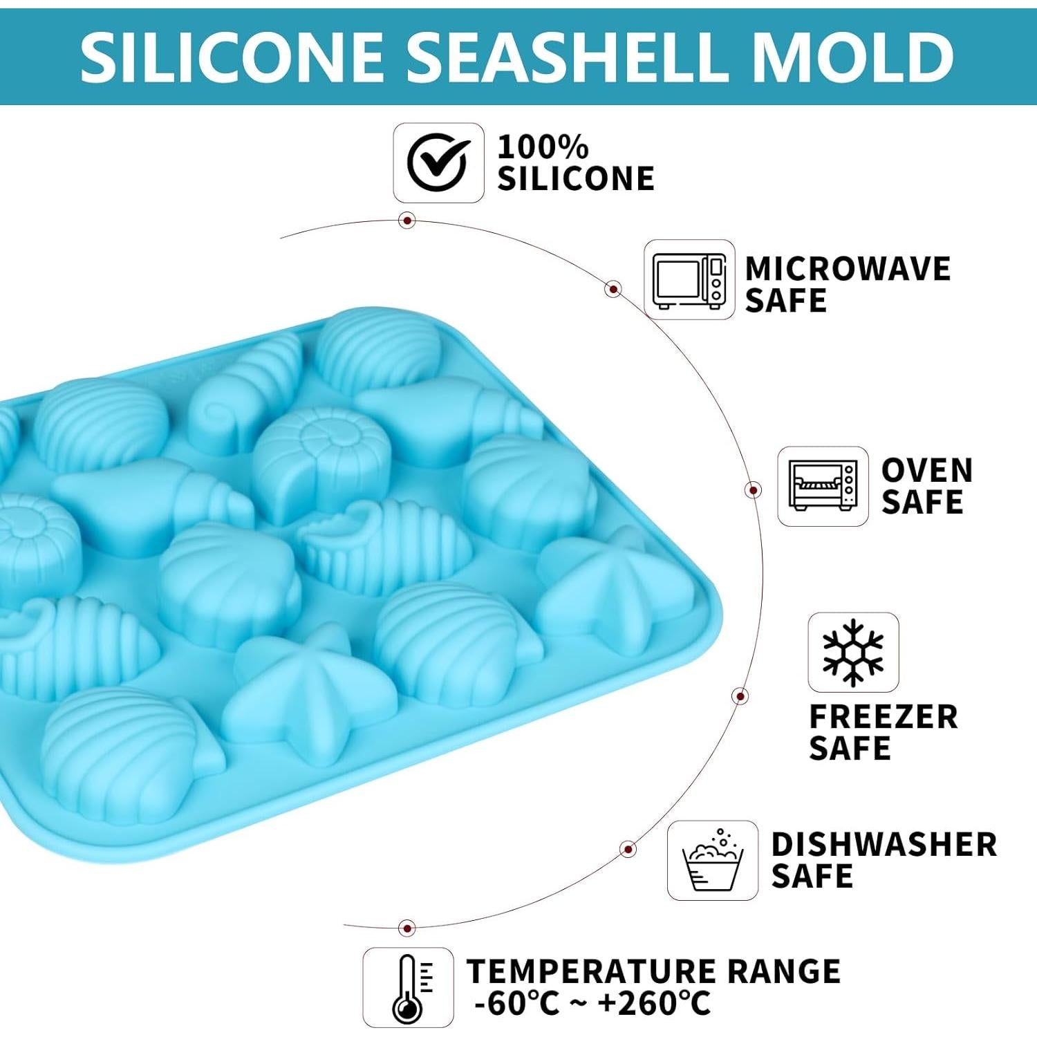 Molde de Silicona para Chocolates Hewomate - 2 Piezas