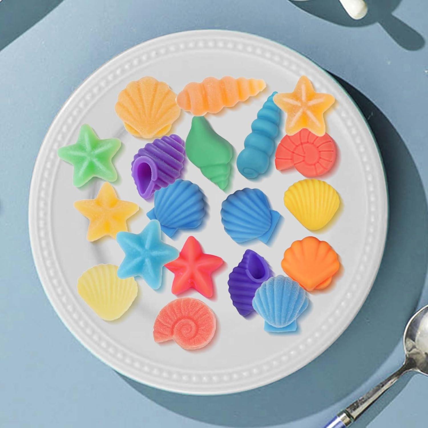 Moldes de Silicona Oceánicos SIQINZONGWA - 2 Piezas Antiadherentes