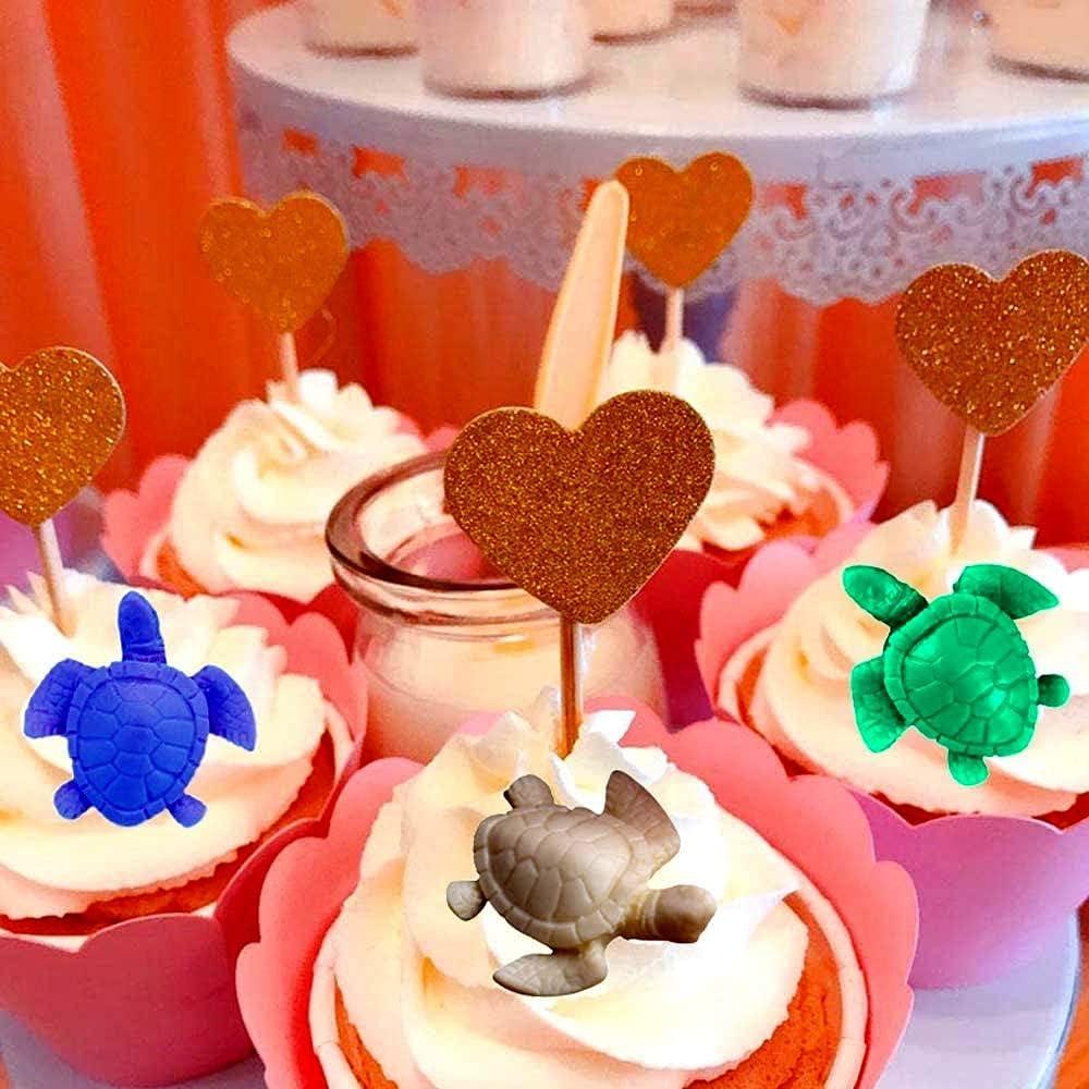 4 Moldes de Silicona Marino ELINKA para Pasteles y Dulces