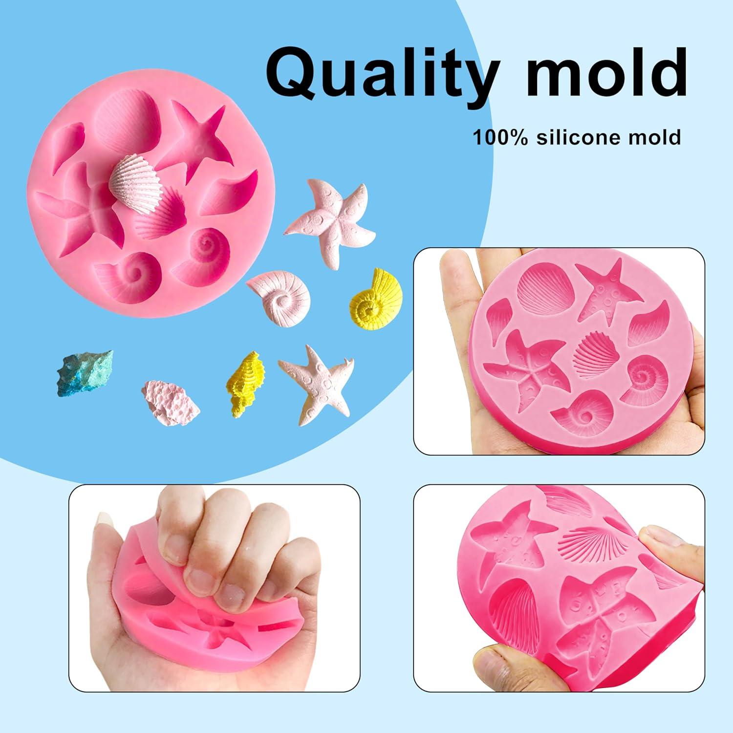 Molde de Silicona Marino 3 Piezas Kosbech Rosa