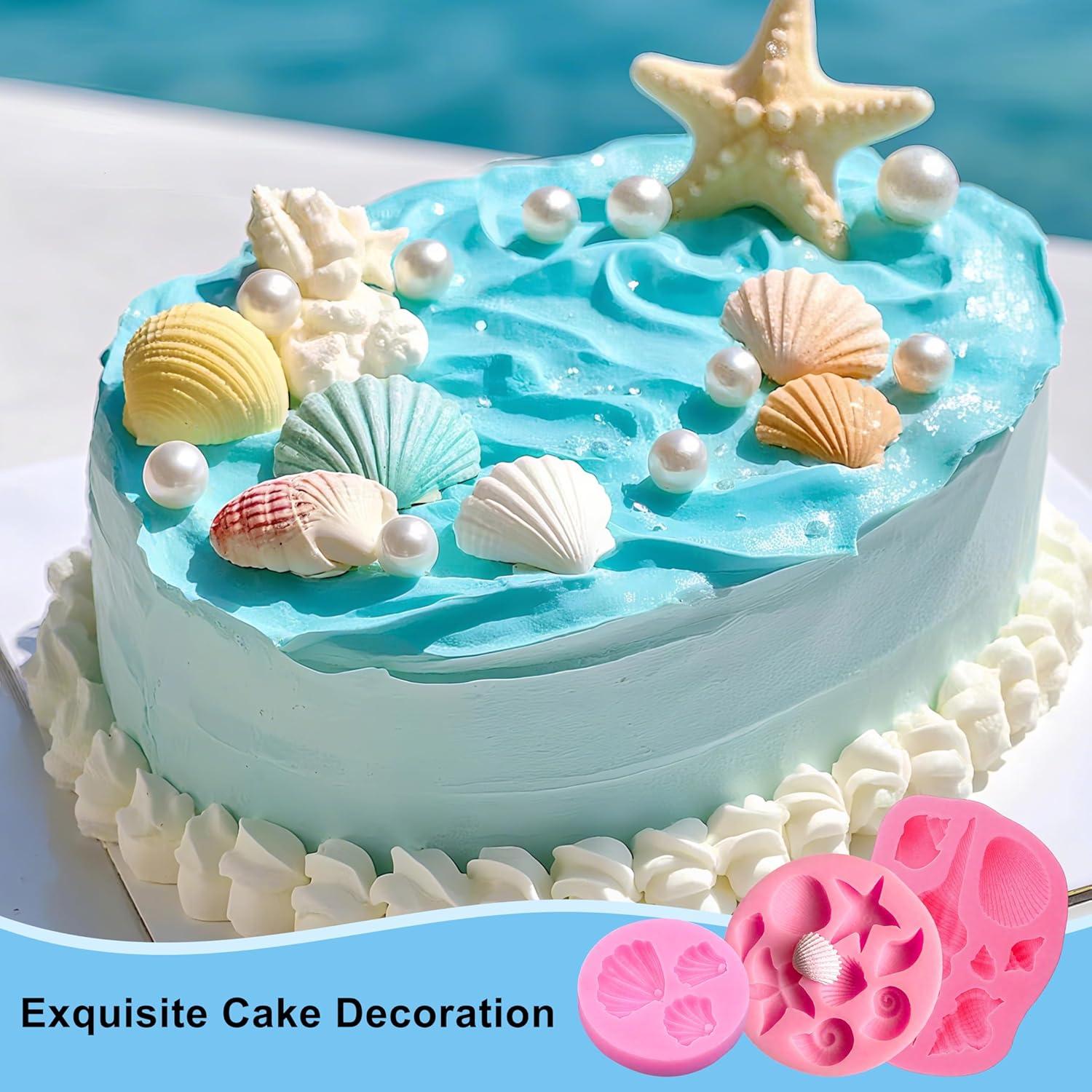 Molde de Silicona Marino 3 Piezas Kosbech Rosa