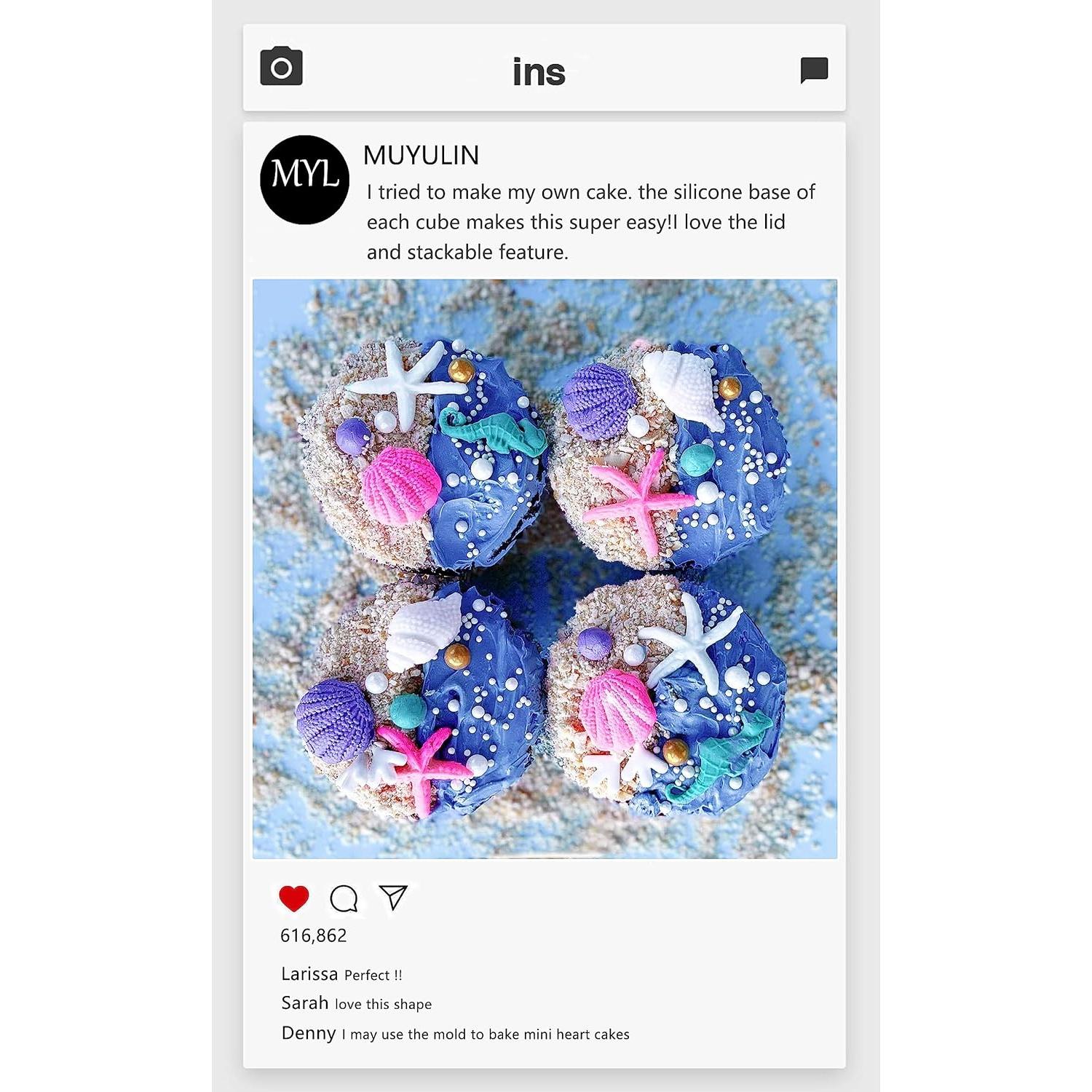 Molde de Silicona para Fondant Concha de Mar Muyulin - 3 Piezas