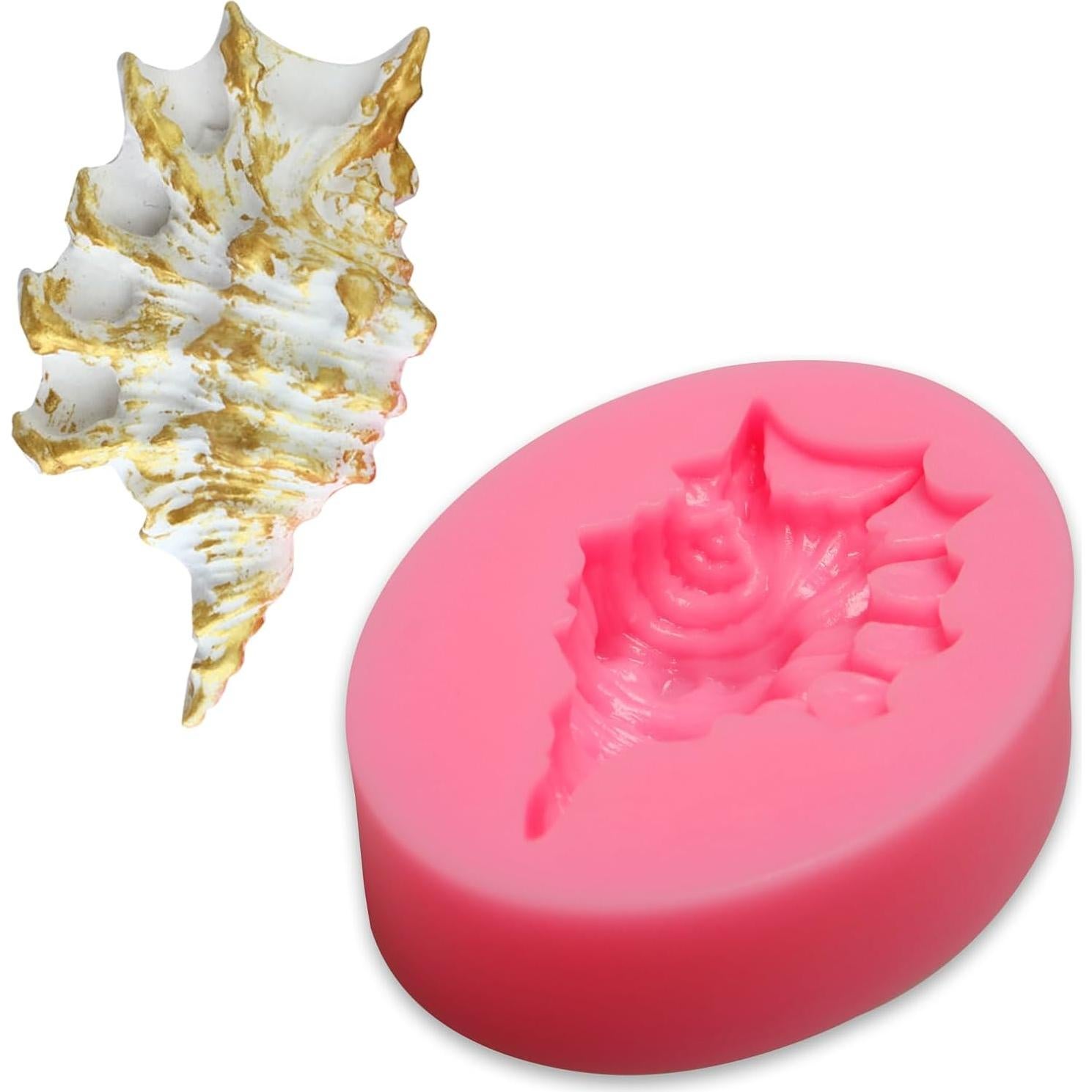 Molde de Silicona para Fondant Concha de Mar Muyulin - 3 Piezas