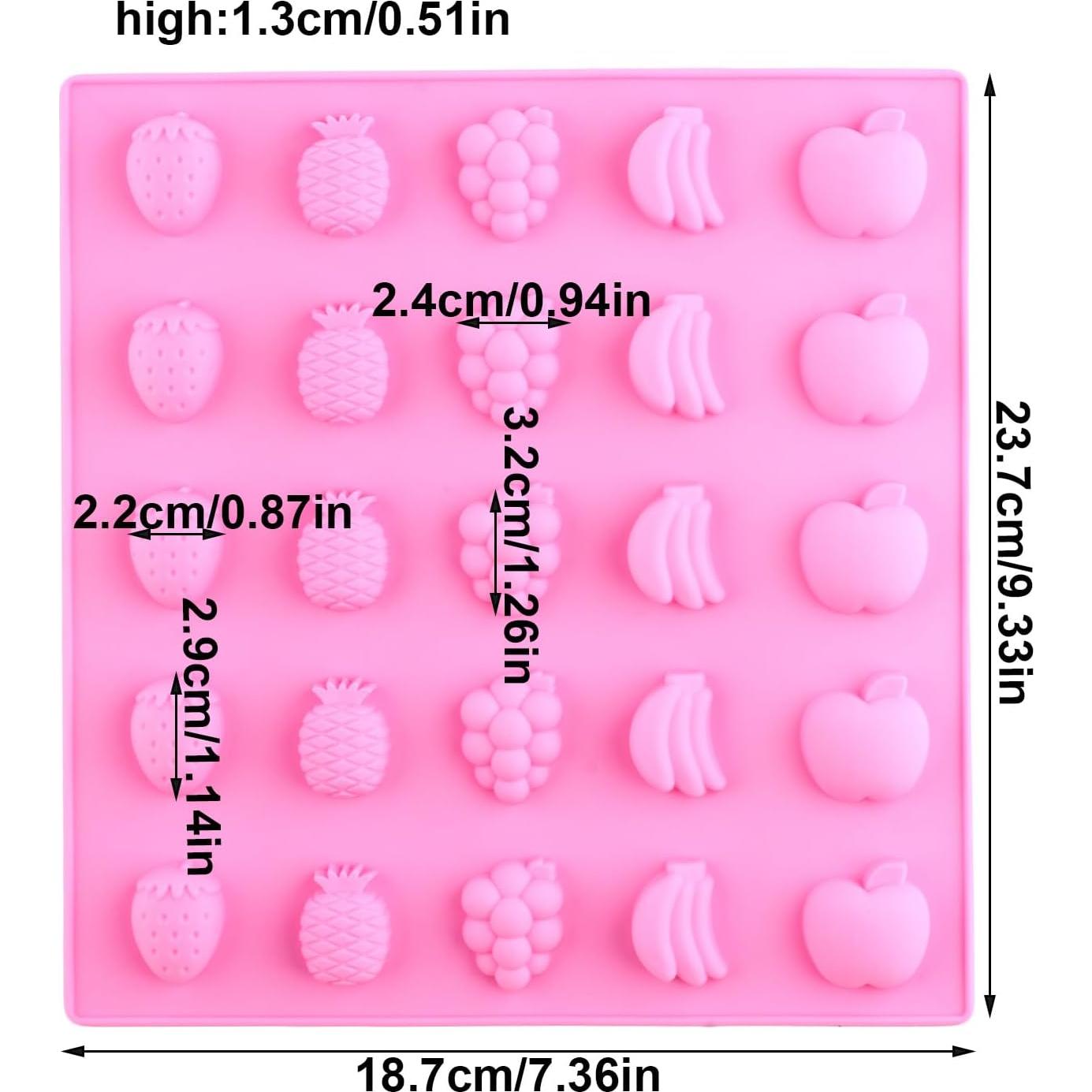 Molde de Silicona para Dulces de Frutas YIMINGMOLD 25 Cavidades