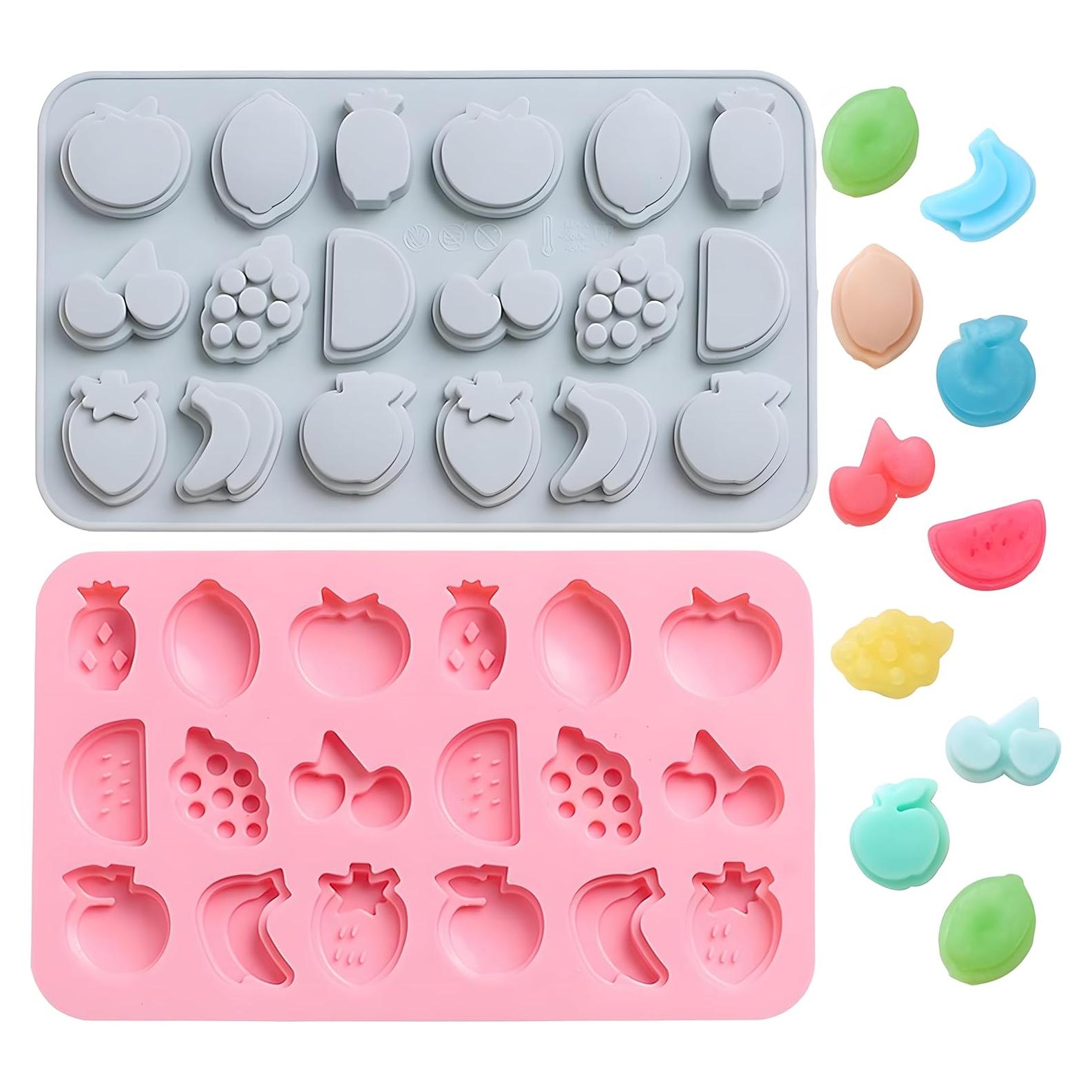 Moldes de Silicona Antiadherentes Verdental para Pasteles Fruta - 2 Piezas