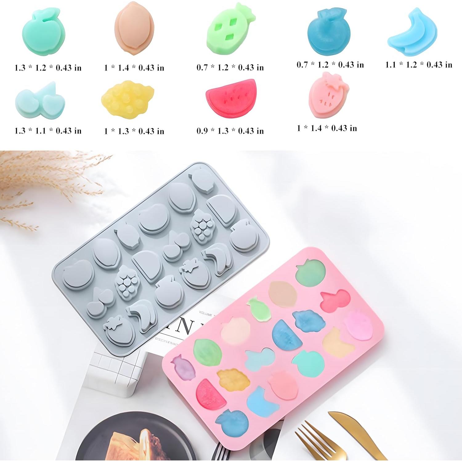 Moldes de Silicona Antiadherentes Verdental para Pasteles Fruta - 2 Piezas