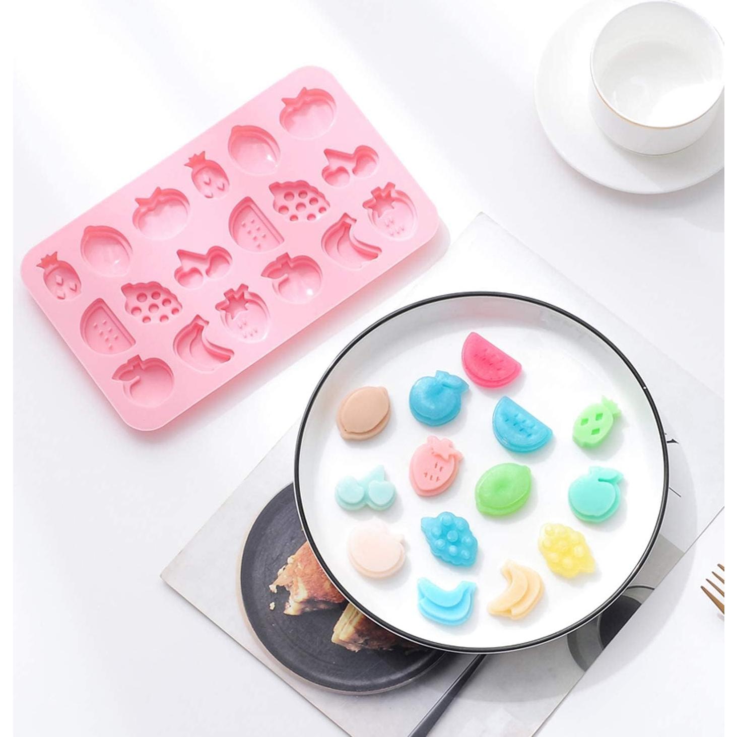 Moldes de Silicona Antiadherentes Verdental para Pasteles Fruta - 2 Piezas