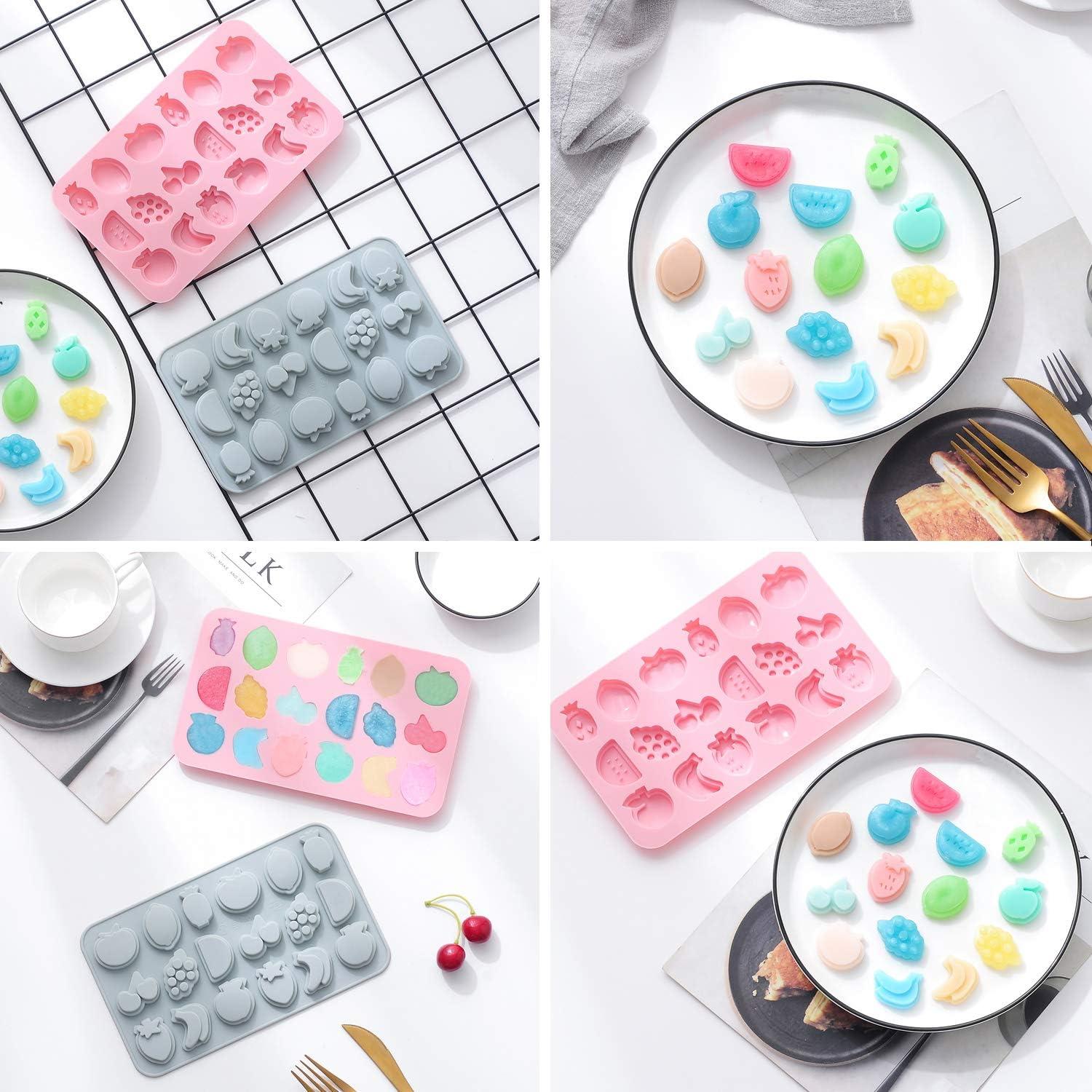 Moldes de Silicona Antiadherentes Verdental para Pasteles Fruta - 2 Piezas