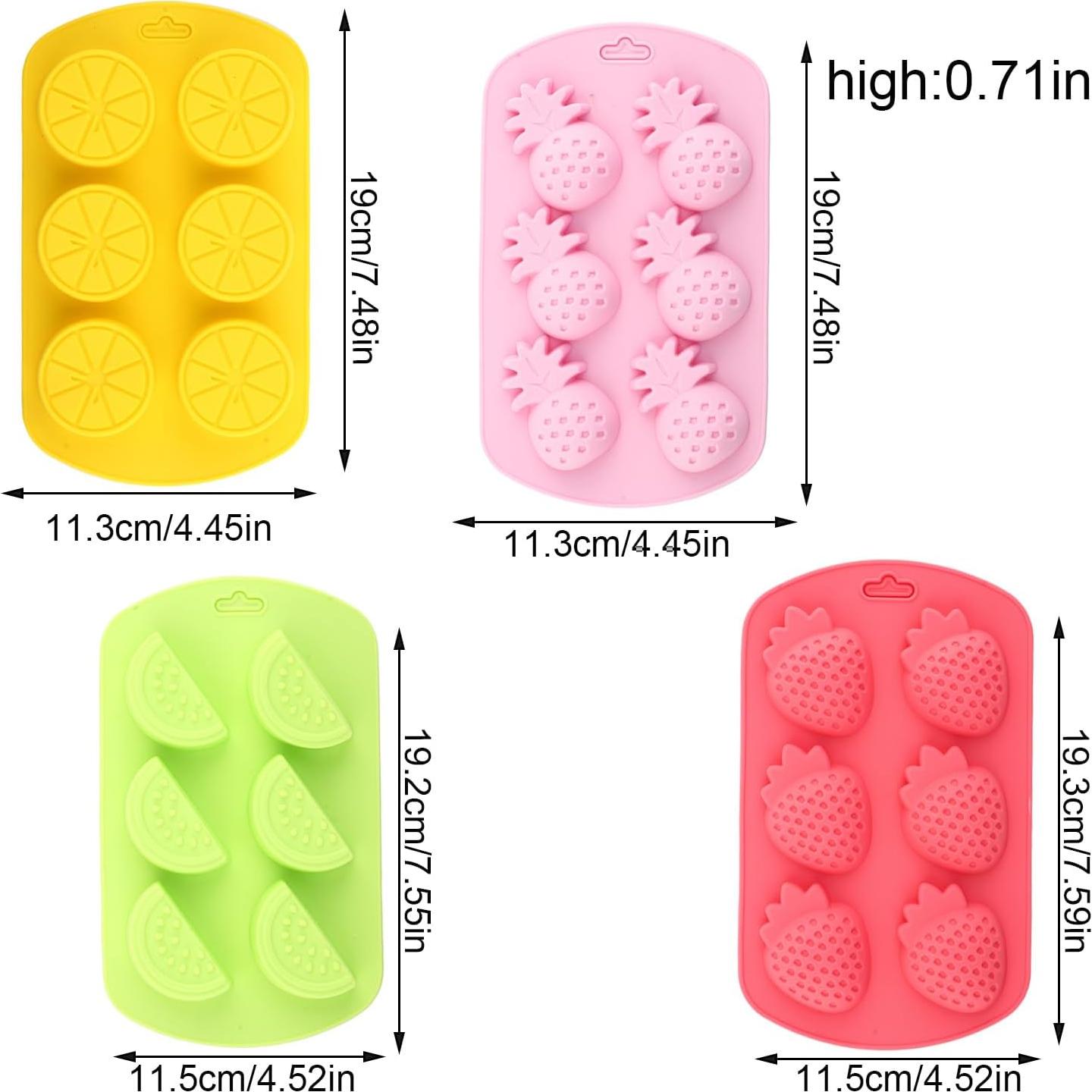 Moldes de Silicona para Caramelos de Frutas YIMINGMOLD Set 4