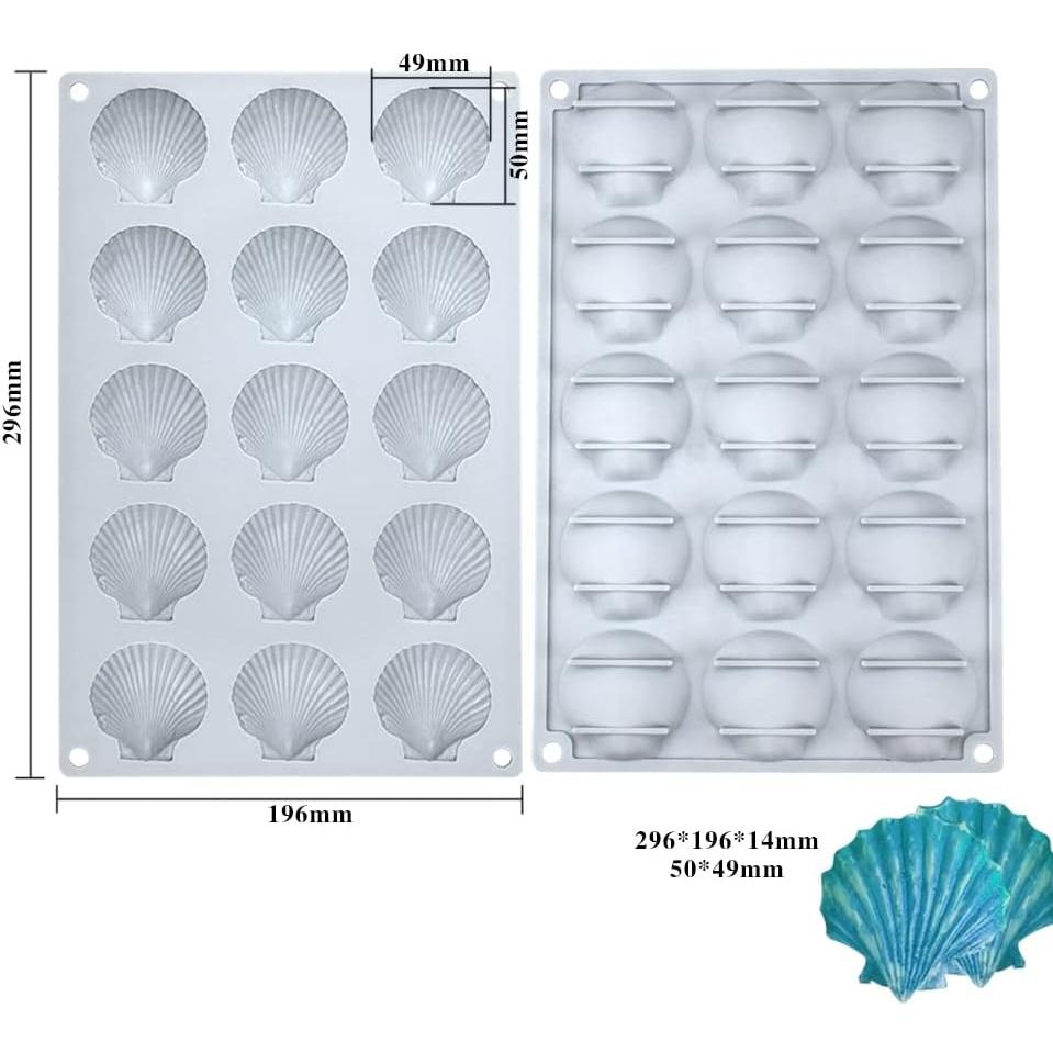 Molde de Silicona Concha de Mar Mostsom 30.1x19.9cm