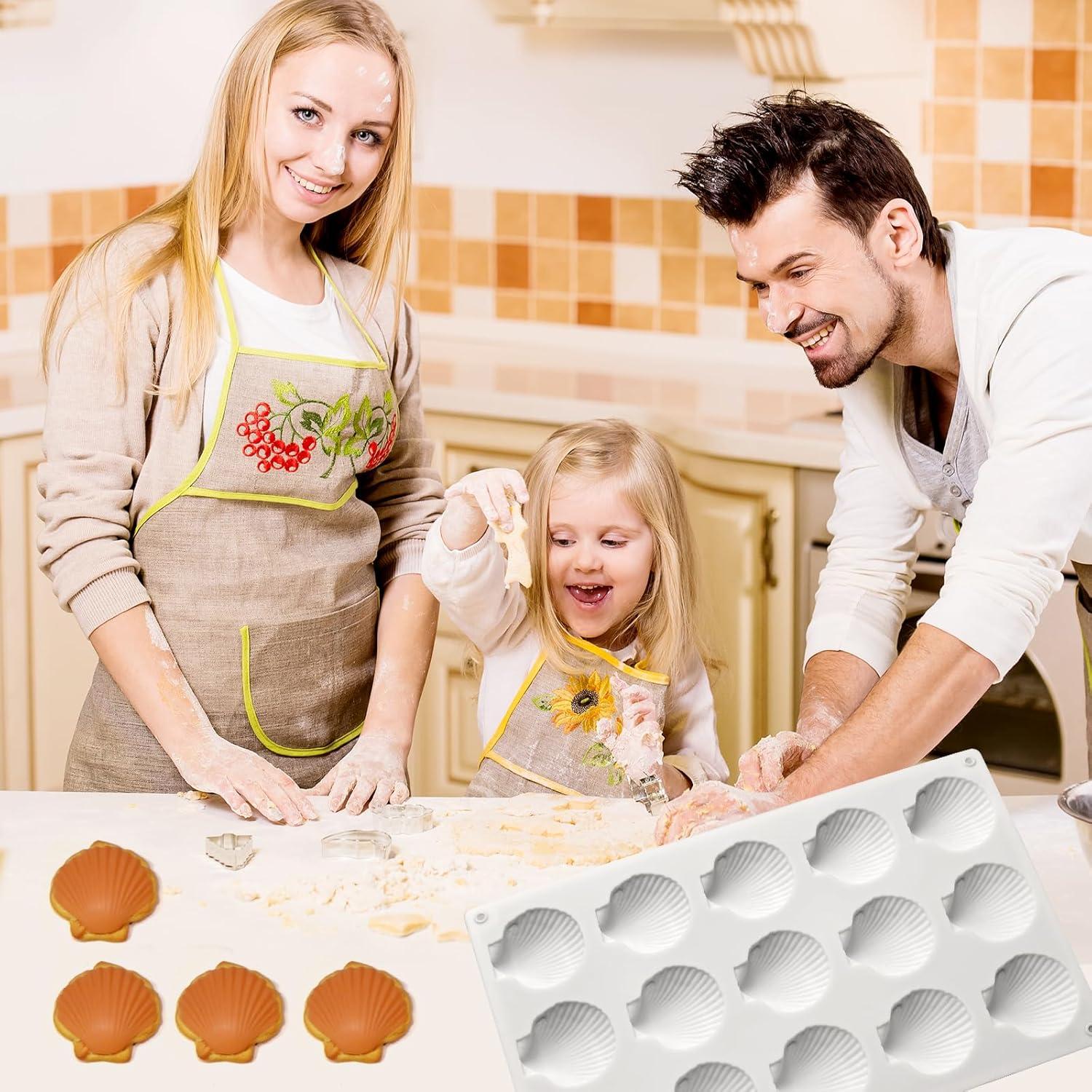 Molde de Silicona SIQINZONGWA 15 Cavidades Concha Blanco