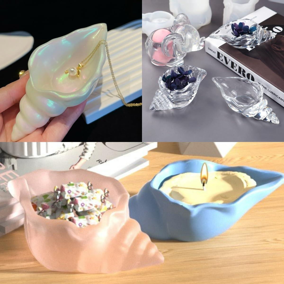 Moldes de Silicona en Forma de Concha XMOX - 2 Piezas