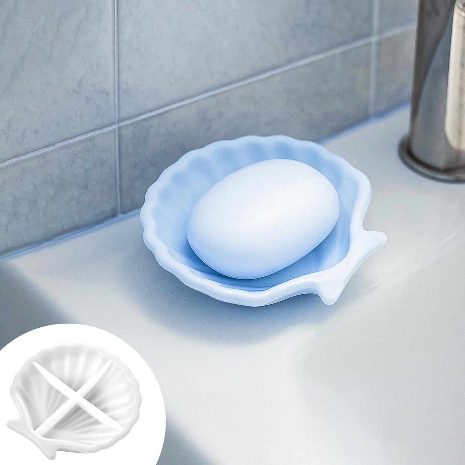 Moldes de Resina de Silicona Bruislard - Concha 2 Piezas 11.2x10.9cm