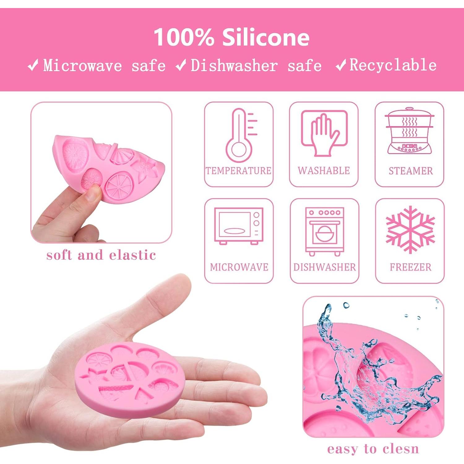 Moldes de Silicona para Caramelos de Frutas LCcakem - 2 Piezas