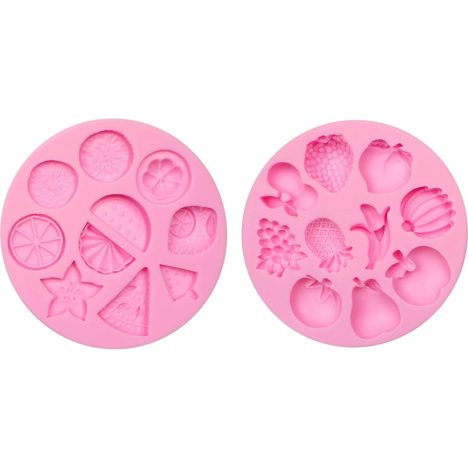 Moldes de Silicona para Caramelos de Frutas LCcakem - 2 Piezas