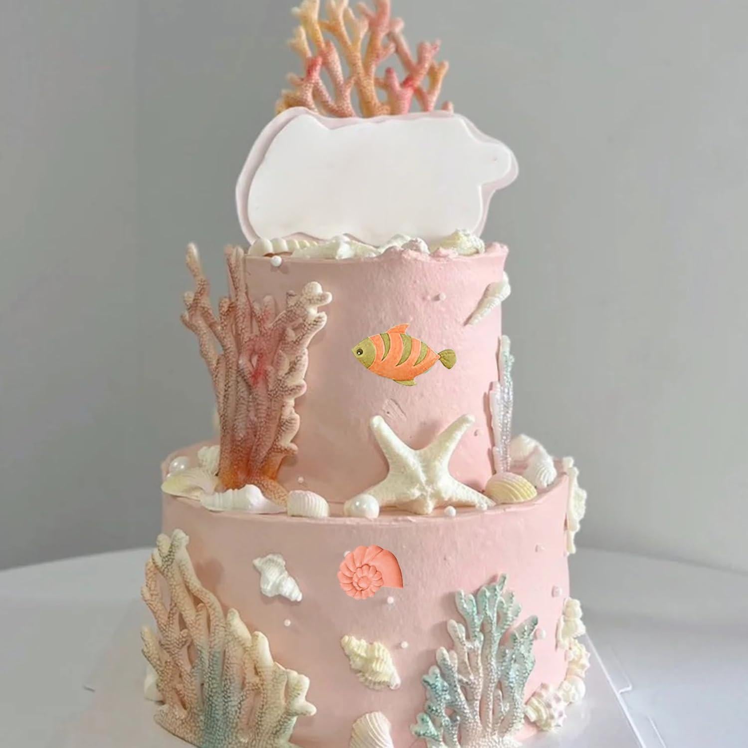 Molde de Silicona de Fondant Marino MINFEIDMS - 4 Piezas