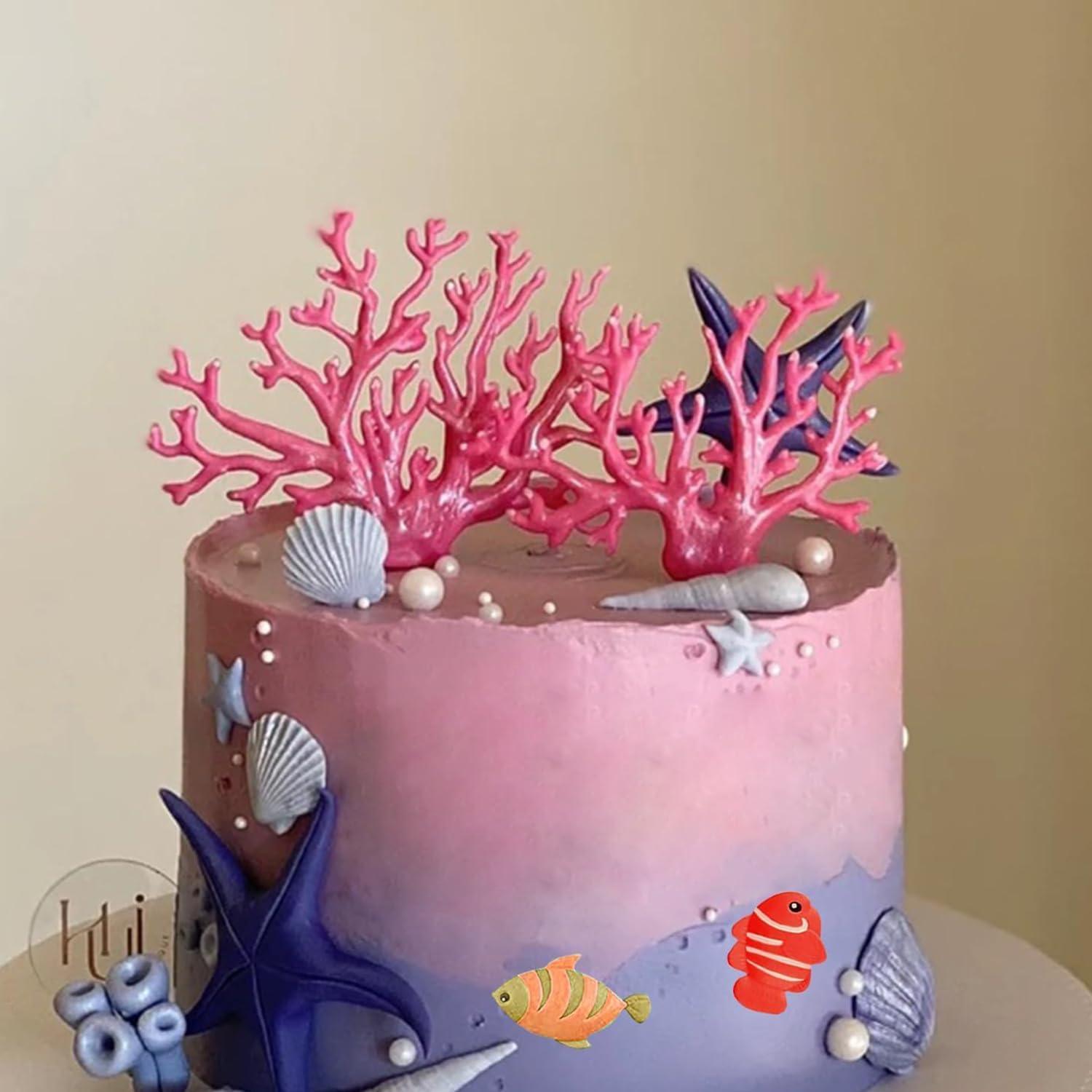 Molde de Silicona de Fondant Marino MINFEIDMS - 4 Piezas