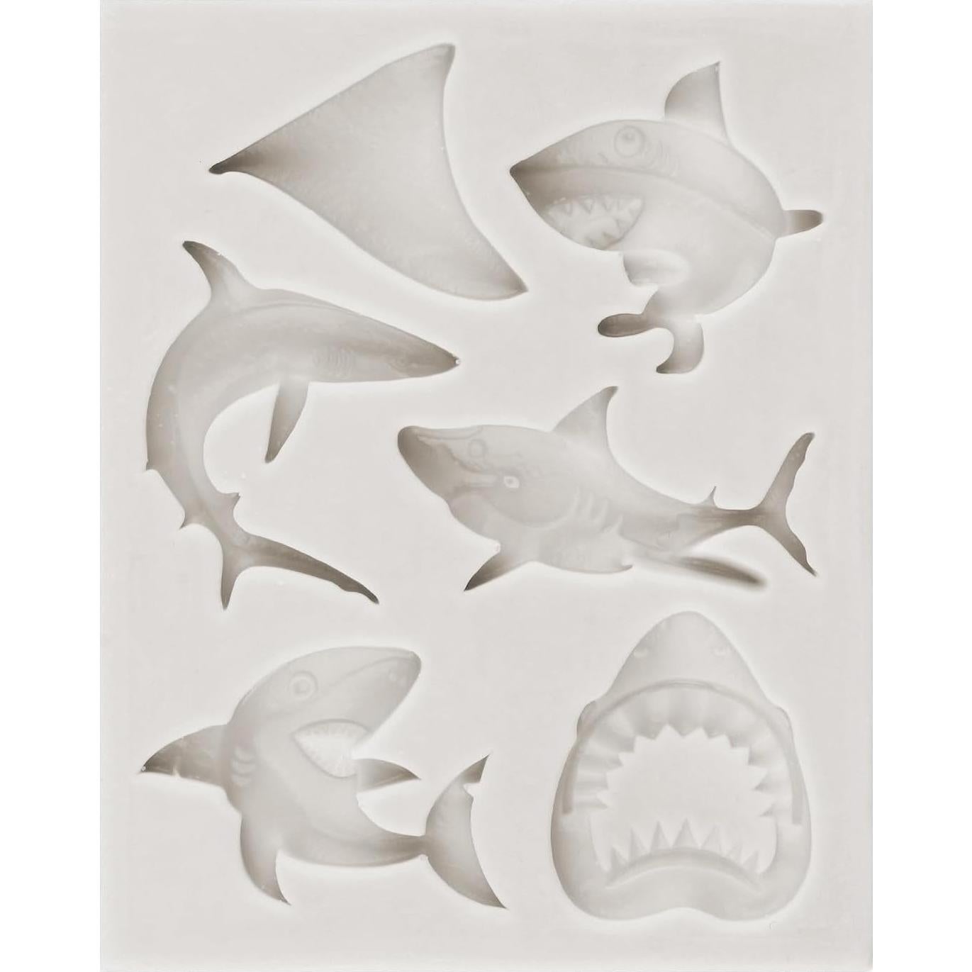 Molde de Silicona de Fondant Marino MINFEIDMS - 4 Piezas