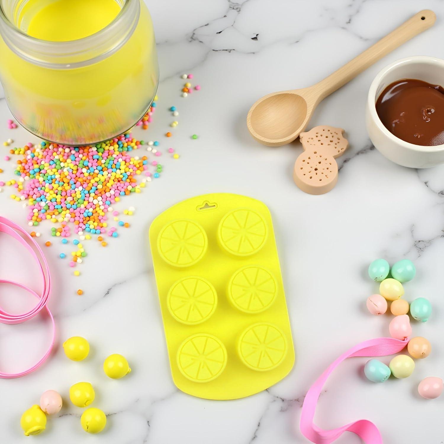 Molde de Silicona Limón 3D SquarezhenBo para Chocolates y Postres