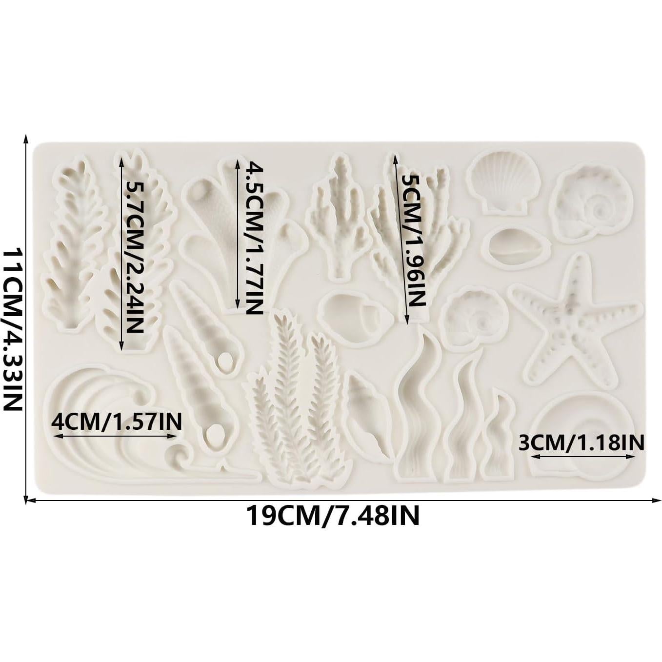 Molde de Silicona Marino QDMOLDS 11x19 cm para Pasteles