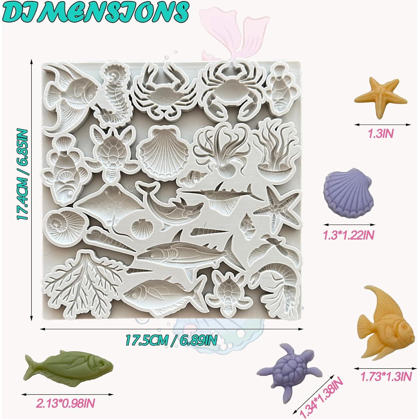 Molde de Silicona Oceánico ZINDIACINE 17.5x17.4cm