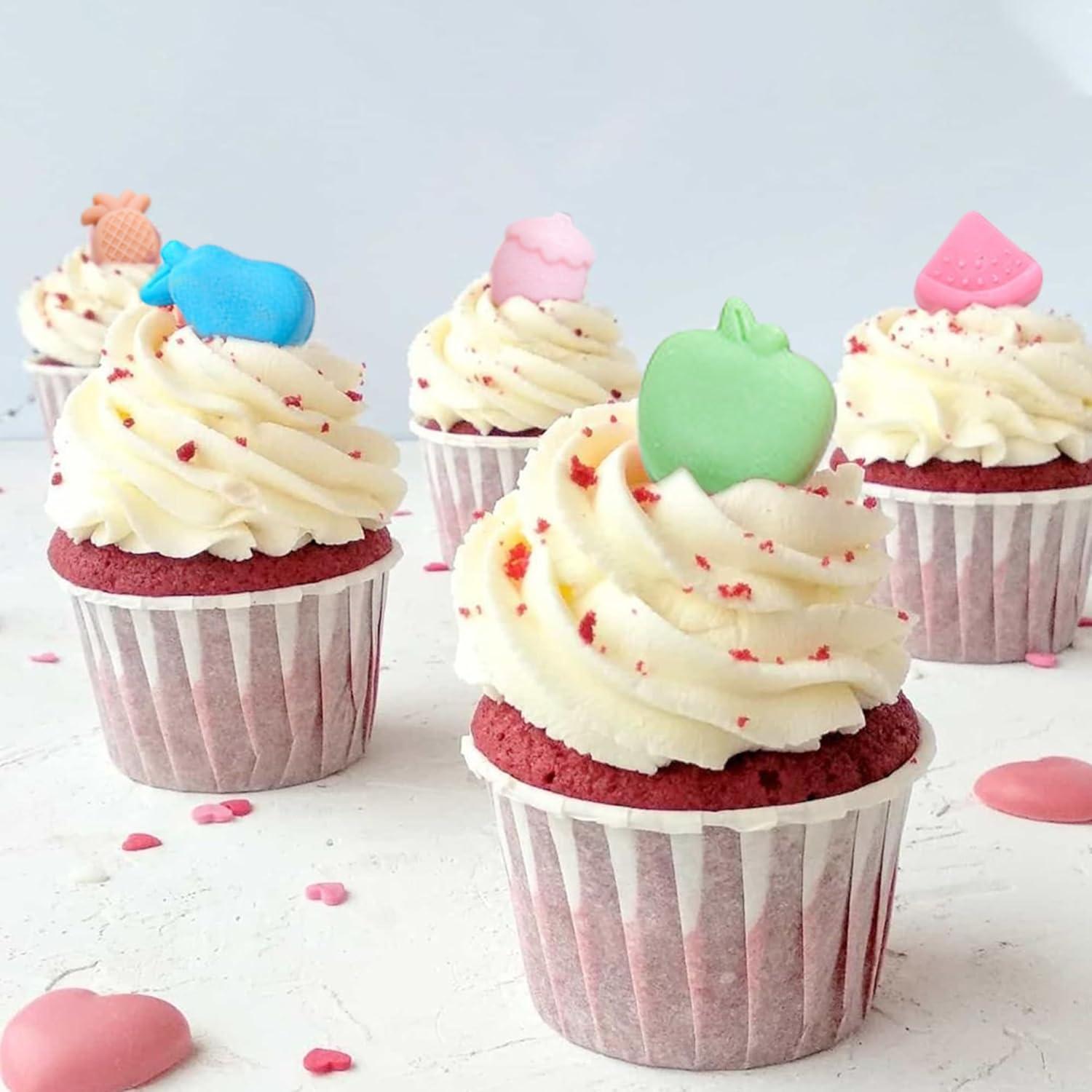 Molde de Silicona Rosa Ysqool 9 Cavidades Frutas para Repostería