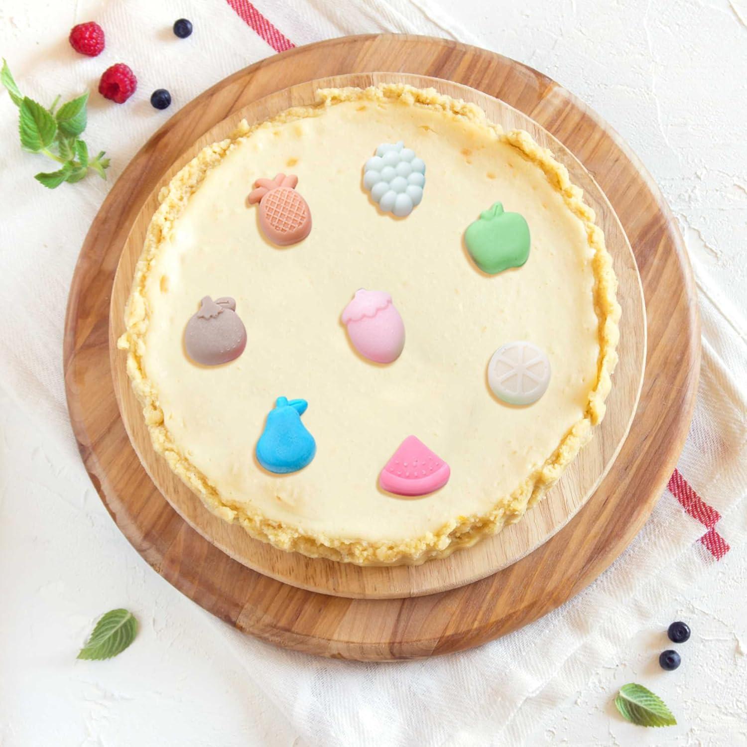 Molde de Silicona Rosa Ysqool 9 Cavidades Frutas para Repostería