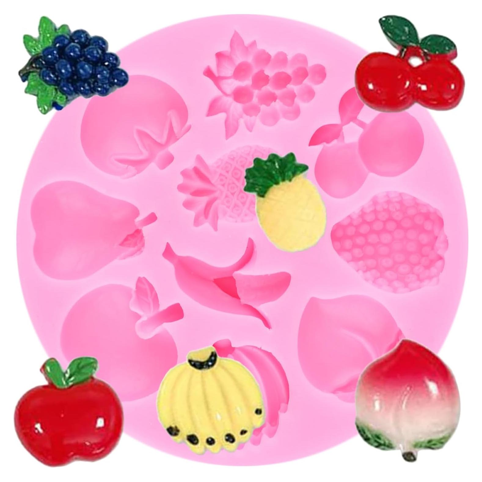 Molde de Silicona para Pasteles YIHUOMOLDS Frutas 9.8 cm