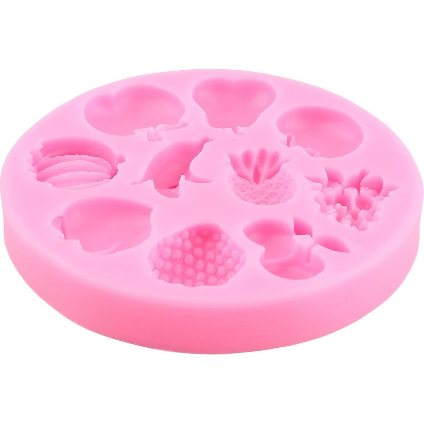 Molde de Silicona para Pasteles YIHUOMOLDS Frutas 9.8 cm