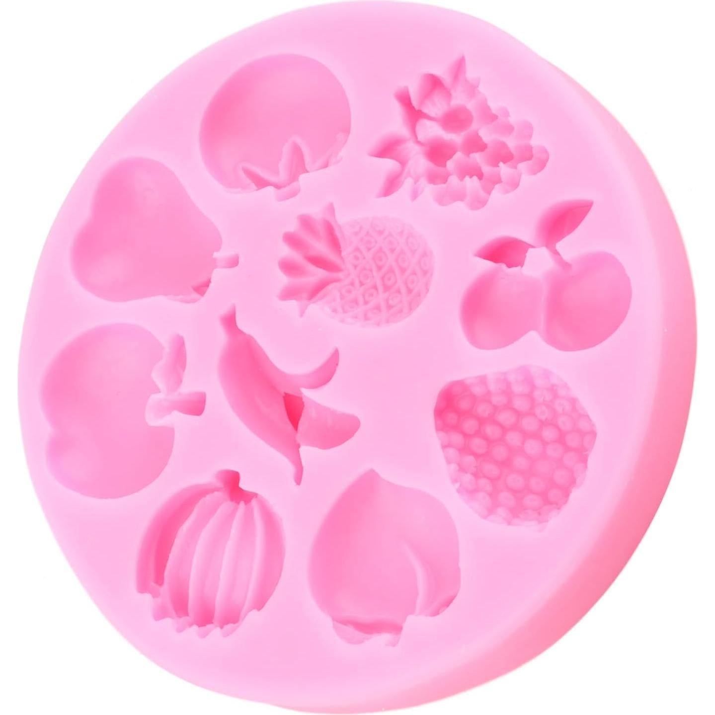 Molde de Silicona para Pasteles YIHUOMOLDS Frutas 9.8 cm