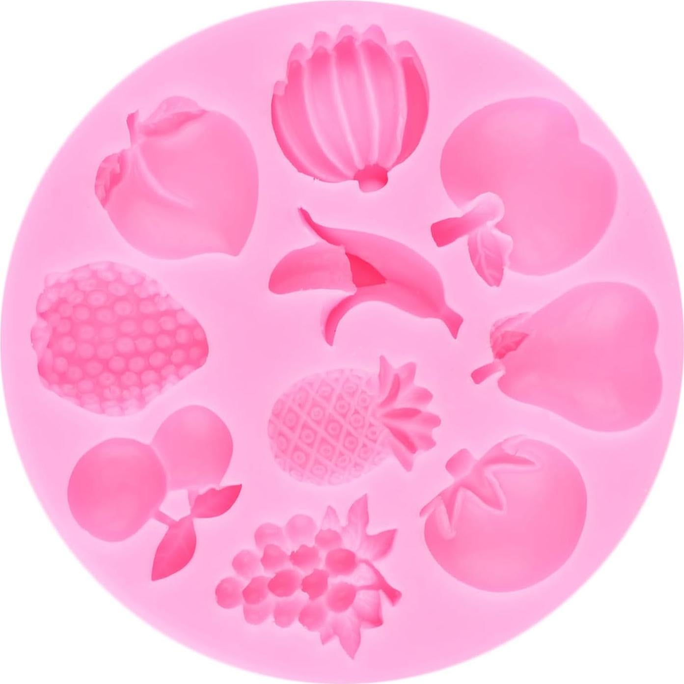 Molde de Silicona para Pasteles YIHUOMOLDS Frutas 9.8 cm