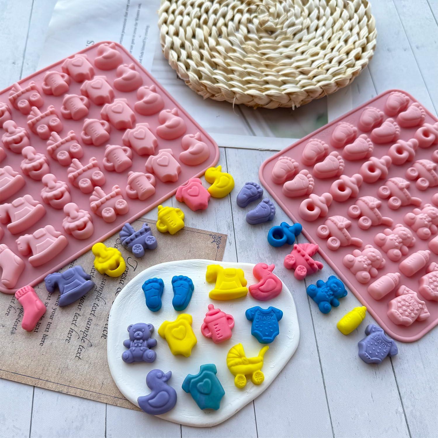 Moldes de Silicona para Chocolate Baby Shower JJzxwish - 70 Cavidades