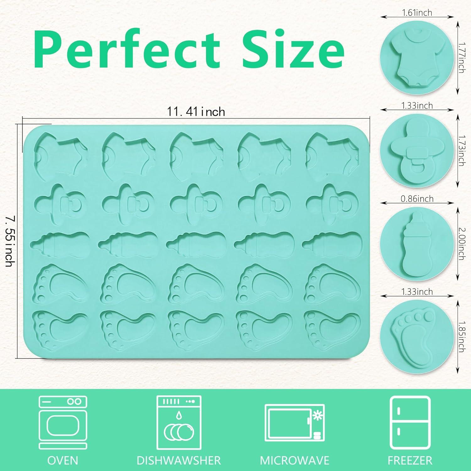 Moldes de Silicona Antiadherentes Zorazio para Baby Shower