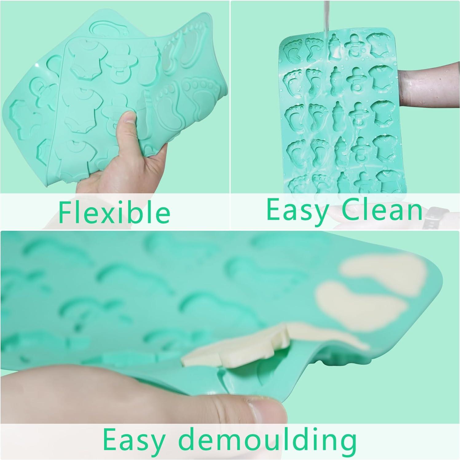 Moldes de Silicona Antiadherentes Zorazio para Baby Shower