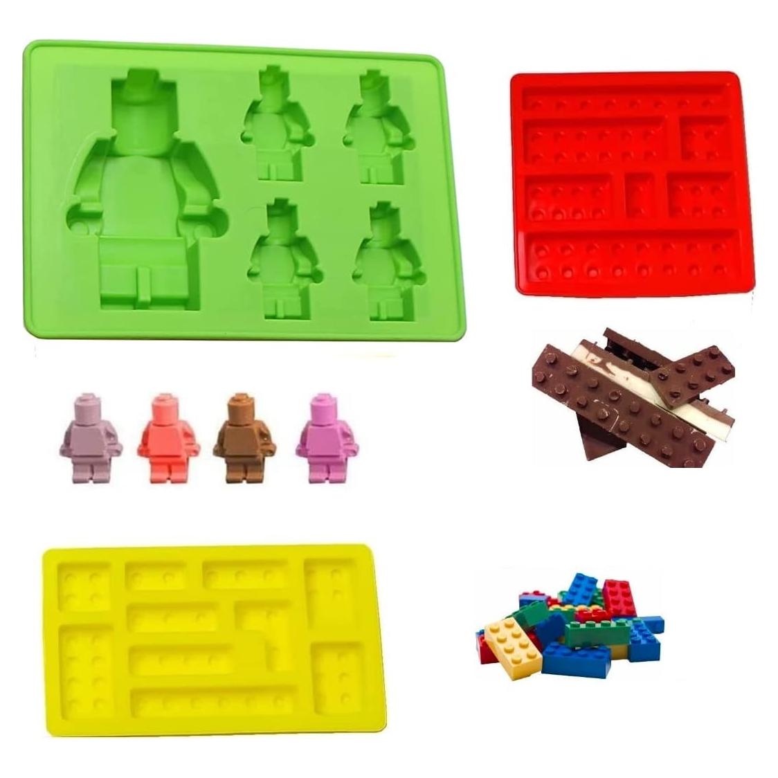 Set de 3 Moldes de Silicona HSHQING para Chocolate y Caramelo