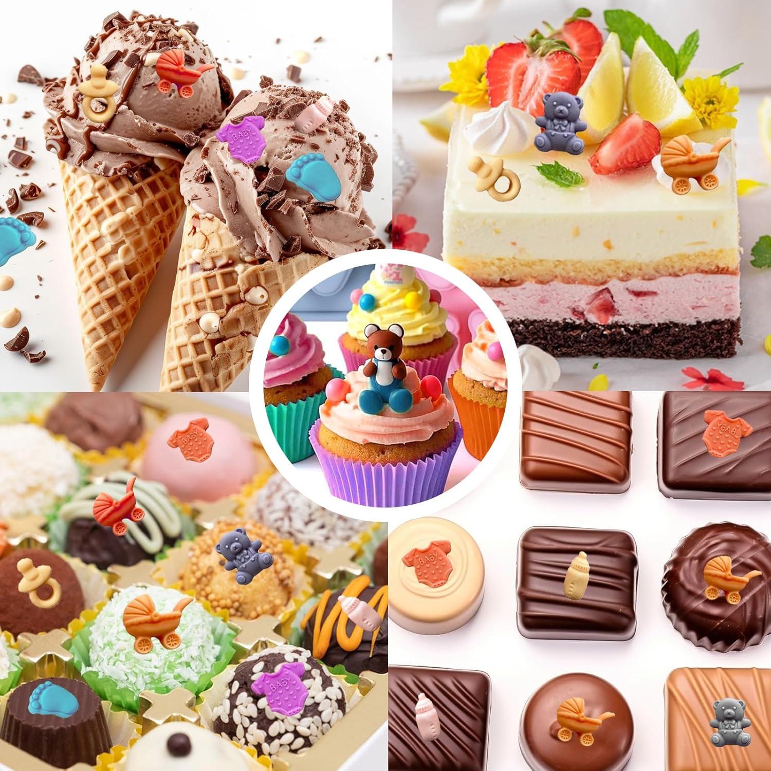 Moldes de Silicona para Chocolate Baby Shower Starfa Lab - 2 Piezas