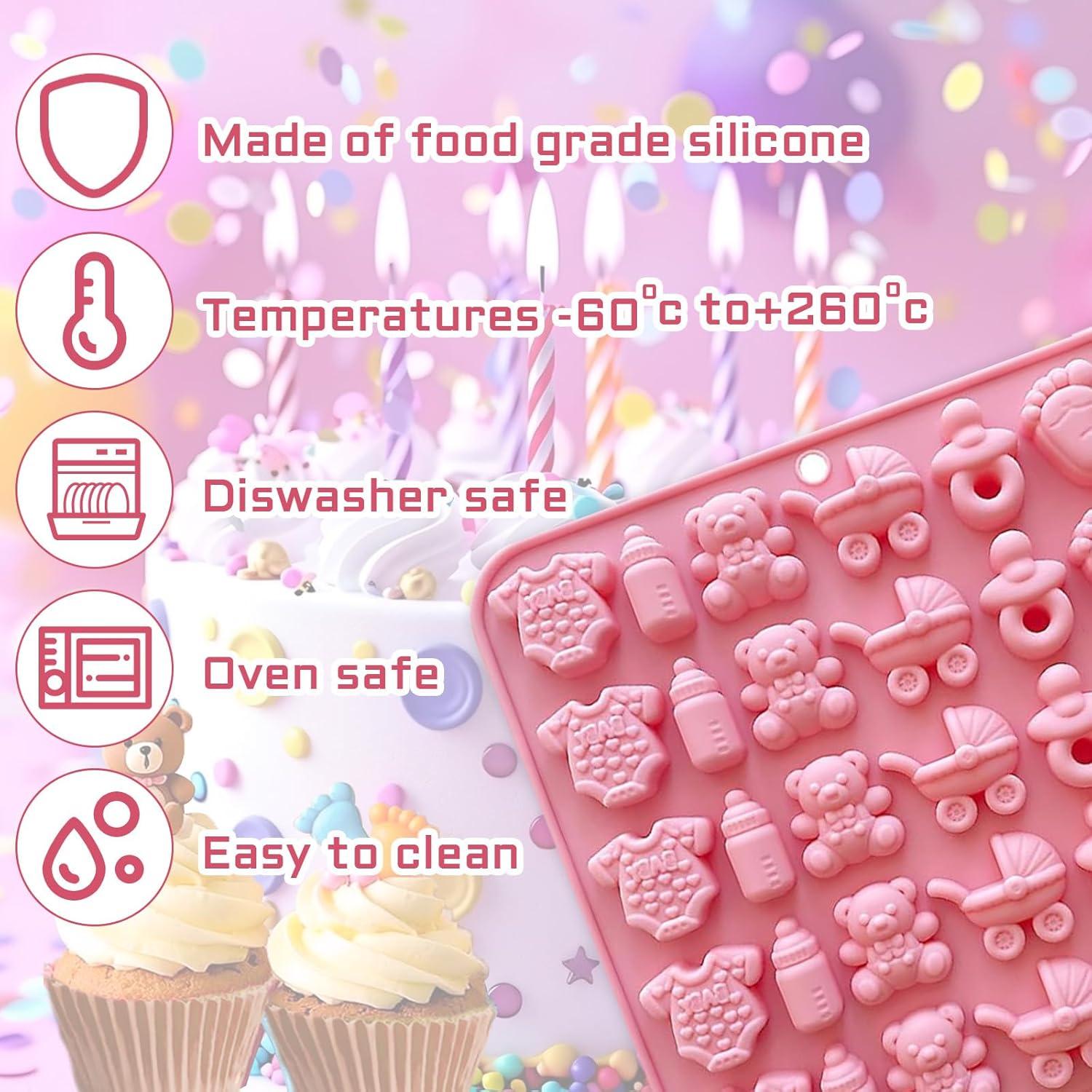 Moldes de Silicona para Chocolate Baby Shower Starfa Lab - 2 Piezas