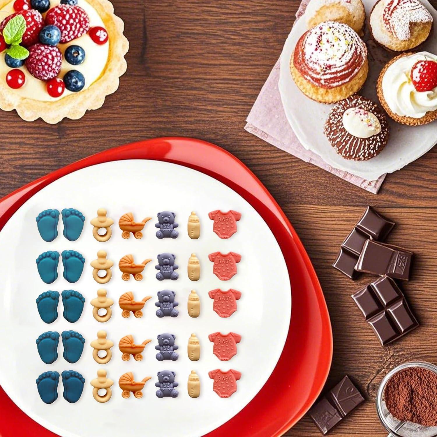 Moldes de Silicona para Chocolate Baby Shower Starfa Lab - 2 Piezas