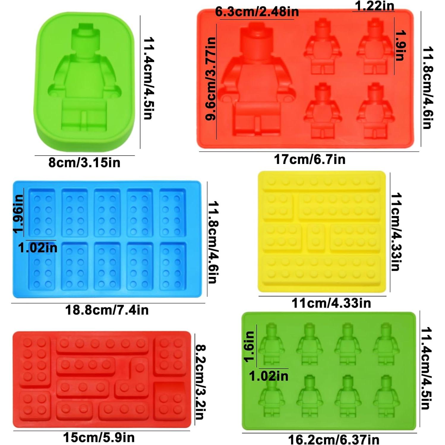 Molde de Silicona Yedadone para Caramelos Ladrillos 6 Piezas
